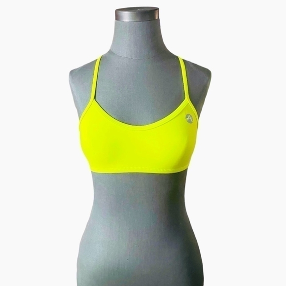 NWT ALII Lifestyle Lemon Women's Swimming Top Athletic Bathing Bra - Picture 3 of 6